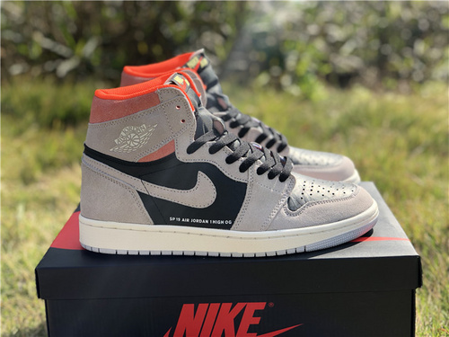 CSPACE Air Jordan 1 OG High AJ1 Joe 1 High Gray White Powder 555088-018. Full code shipment 40 --- 47.5-9ff4470c